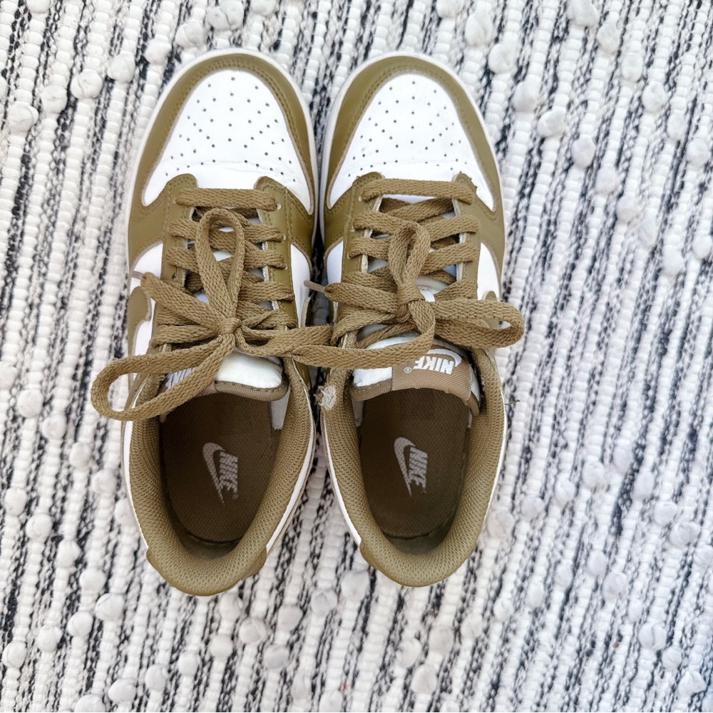 Nike Women’s Low Top Sneakers in Olive Green and White - Picture 3 of 10